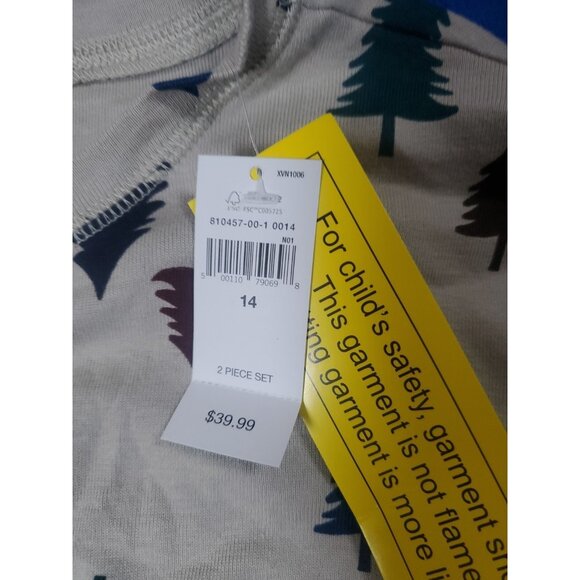 GAP Kids Size 14  Pullover Long Sleeve Pijama Shirt  New With Tags - Picture 4 of 13
